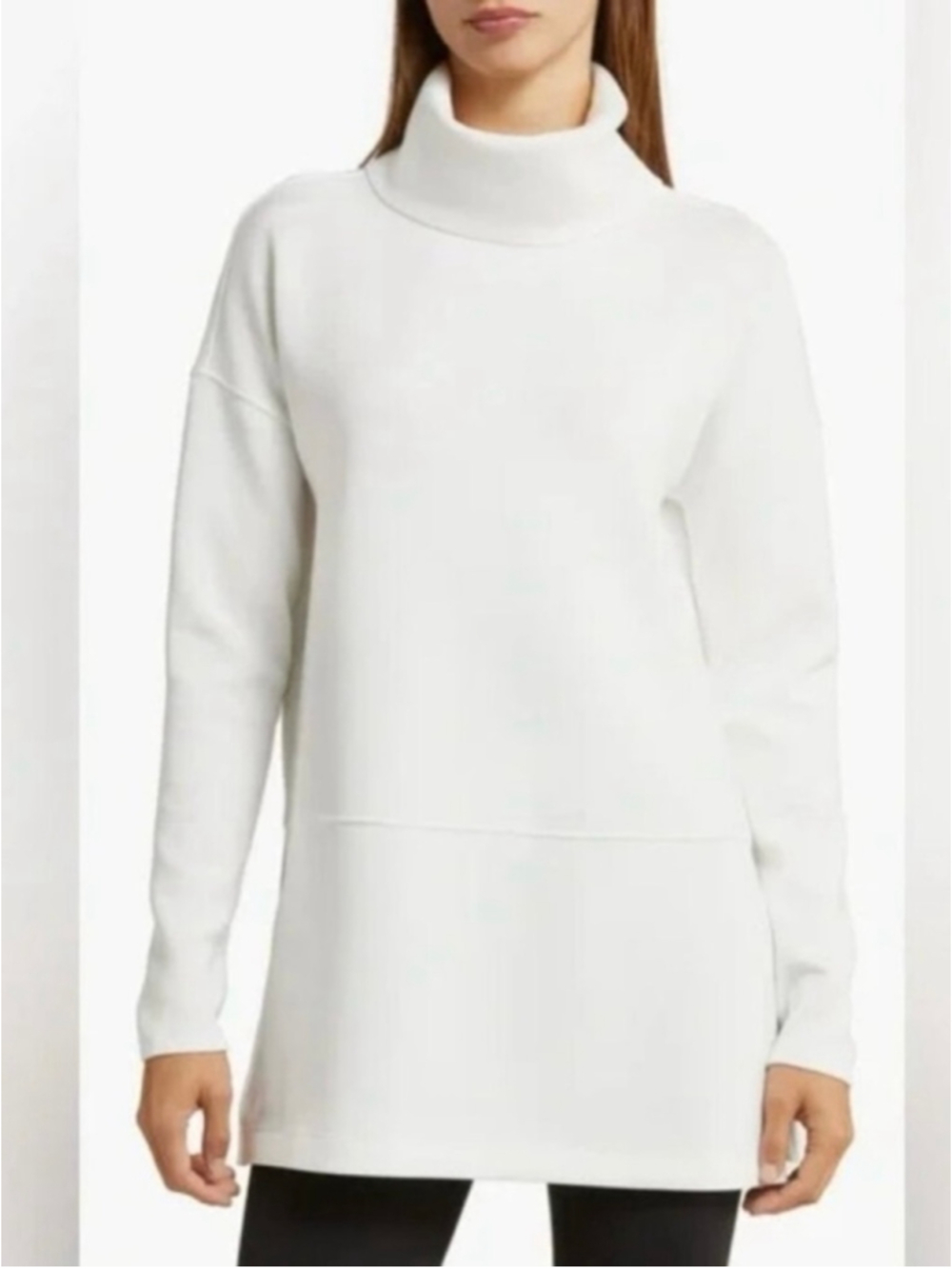 Spanx AirEssentials Turtleneck Tunic Size Small Powder White